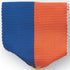 1-1/2 X 1-3/8 Inch Blue and Orange Pin Back Ribbon-Brooches & Lapel Pins-Lapel Pin Corner