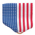 1-1/2 x 1-3/8 Inch American Flag Pin Back Ribbon-Silver Ring-Brooches & Lapel Pins-Lapel Pin Corner