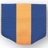 1-1/2 x 1-3/8 Inch Blue, Gold, and Blue Pin Back Ribbon-Brooches & Lapel Pins-Lapel Pin Corner
