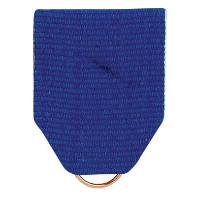 1-1/2 x 1-3/8 Inch Blue Pin Back Ribbon-Brooches & Lapel Pins-Lapel Pin Corner