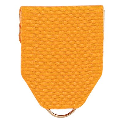 1-1/2 x 1-3/8 Inch Gold Pin Back Ribbon-Brooches & Lapel Pins-Lapel Pin Corner