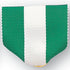 1-1/2 x 1-3/8 Inch Green, White, and Green Pin Back Ribbon-Brooches & Lapel Pins-Lapel Pin Corner