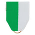 1-1/2 x 1-3/8 Inch Green and White Pin Back Ribbon-Brooches & Lapel Pins-Lapel Pin Corner