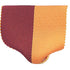 1-1/2 x 1-3/8 Inch Maroon and Gold Pin Back Ribbon-Brooches & Lapel Pins-Lapel Pin Corner