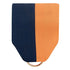 1-1/2 x 1-3/8 Inch Navy Blue and Orange Pin Back Ribbon-Brooches & Lapel Pins-Lapel Pin Corner