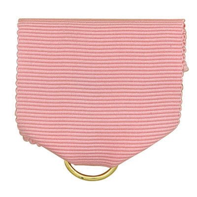 1-1/2 x 1-3/8 Inch Pink Pin Back Ribbon-Brooches & Lapel Pins-Lapel Pin Corner