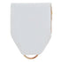 1-1/2 x 1-3/8 Inch White Pin Back Ribbon-Brooches & Lapel Pins-Lapel Pin Corner