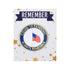 1-1/4 Inch "Always Remember" with U.S. Flag at Half Mast Lapel Pin-Brooches & Lapel Pins-Lapel Pin Corner
