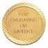 1-1/4 Inch Gold Diamond Engraved Border Lapel Pin, Engravable-Brooches & Lapel Pins-Lapel Pin Corner