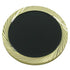 1-1/4 Inch Gold Dimaond Engraved Border with Black Lapel Pin-Engraving Option-Brooches & Lapel Pins-Lapel Pin Corner