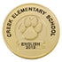 1-1/4 Inch Gold Paw Lapel Pin-Arc and Scroll Imprint Option-Brooches & Lapel Pins-Lapel Pin Corner