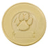 1-1/4 Inch Gold Paw Lapel Pin-Arc and Scroll Imprint Option-Brooches & Lapel Pins-Lapel Pin Corner