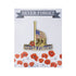 1-1/4 Inch Half Mast American Flag "Never Forget" with Military Boots and Red Poppy Lapel Pin-Brooches & Lapel Pins-Lapel Pin Corner