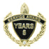 1-1/4 Inch "Service Award Years" with Rhinestone Enameled Lapel Pin-Brooches & Lapel Pins-Lapel Pin Corner