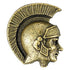 1-1/4 Inch Trojan/Spartan Mascot Antique Brass Pin-Brooches & Lapel Pins-Lapel Pin Corner