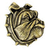1-1/8 Inch Bulldog Mascot Antique Brass Pin-Brooches & Lapel Pins-Lapel Pin Corner