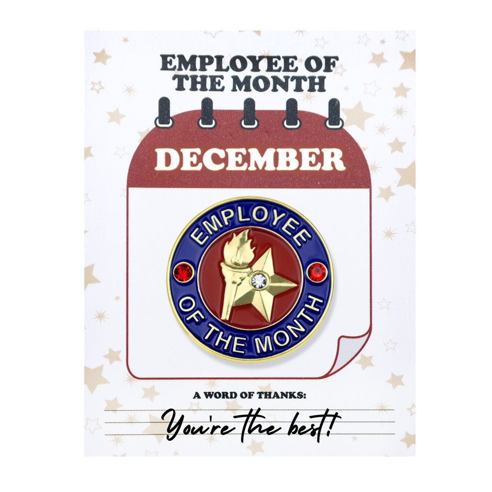 1-1/8 Inch November Employee of the Month Enameled Lapel Pin-Brooches & Lapel Pins-Lapel Pin Corner