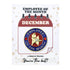 1-1/8 Inch November Employee of the Month Enameled Lapel Pin-Brooches & Lapel Pins-Lapel Pin Corner