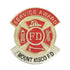 1-1/8 Inch Fire Department Service Enameled Lapel Pin- Custom Imprinted Bar-Brooches & Lapel Pins-Lapel Pin Corner