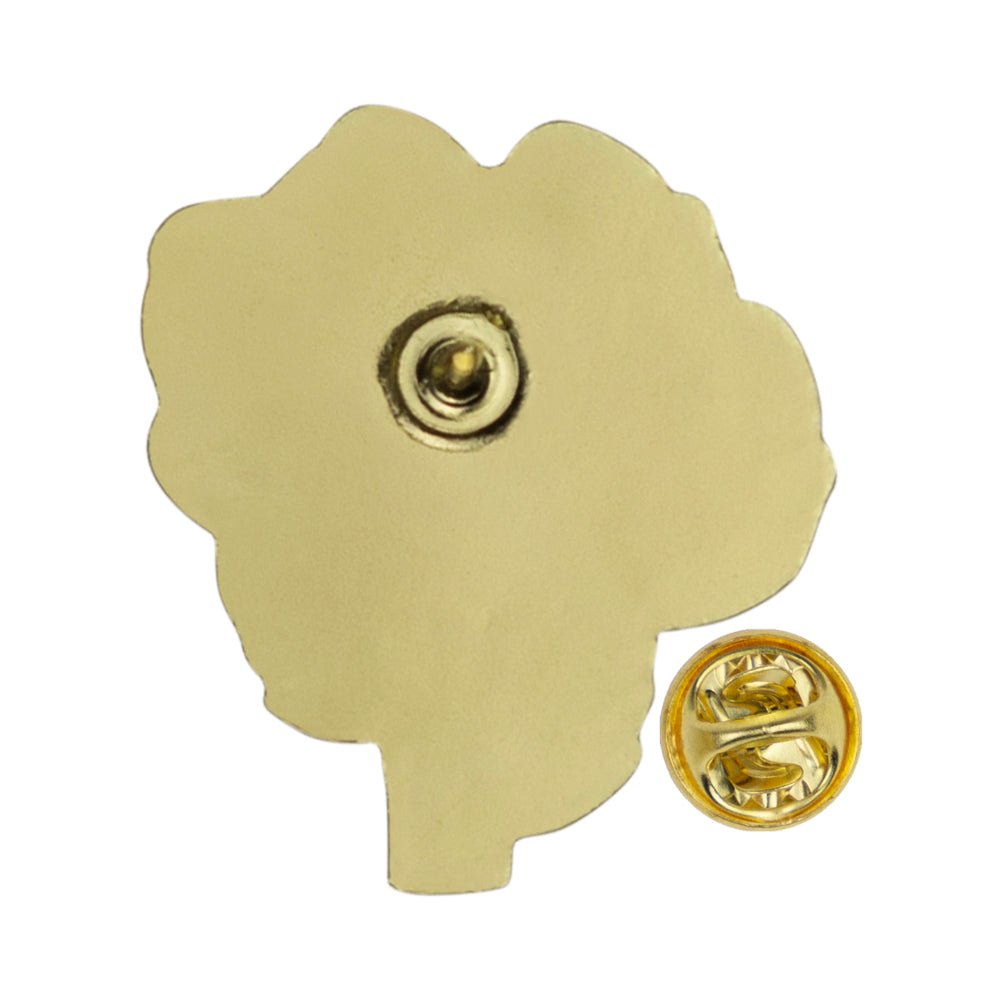 1-1/8 Inch Red Rose Flower Bouquet Lapel Pin-Brooches & Lapel Pins-Lapel Pin Corner