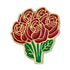 1-1/8 Inch Red Rose Flower Bouquet Lapel Pin-Brooches & Lapel Pins-Lapel Pin Corner