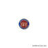 1-1/8 Inch Risk Management Through Teamwork Blue & Red Enameled Gold Pin-Brooches & Lapel Pins-Lapel Pin Corner