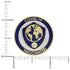 1-1/8 Inch Shield and Globe "Vaccinated" Lapel Pin-Brooches & Lapel Pins-Lapel Pin Corner