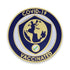 1-1/8 Inch Shield and Globe "Vaccinated" Lapel Pin-Brooches & Lapel Pins-Lapel Pin Corner