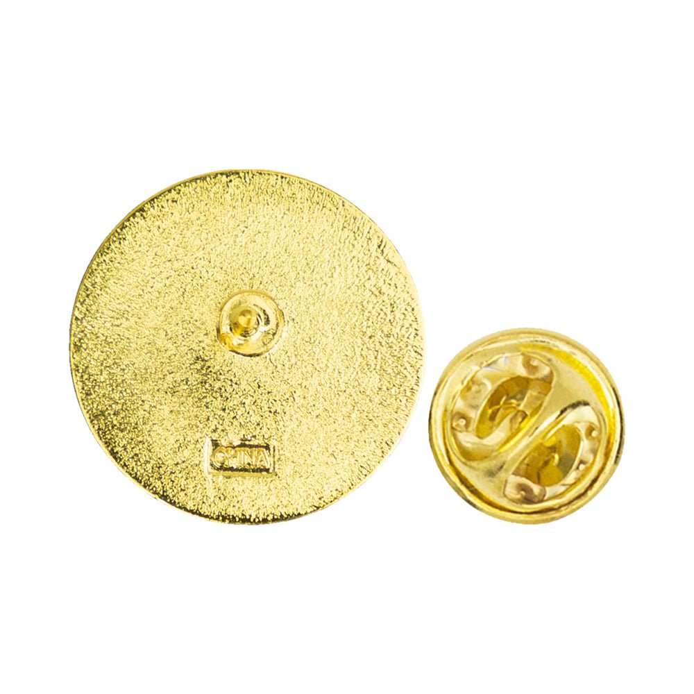 1-1/8 Inch Two-Tone Star Performer with Glitter Detail Enameled Lapel Pin-Brooches & Lapel Pins-Lapel Pin Corner