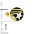1-1/8 Inch Two-Tone Star Performer with Glitter Detail Enameled Lapel Pin-Brooches & Lapel Pins-Lapel Pin Corner