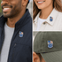 1-1/8 Inch Enameled Police Officer Badge and American Flag Lapel Pin - Lapel Pin Corner