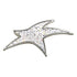 1 - 1/8 Inch Modern Silver Star Lapel Pin - Lapel Pin Corner