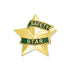 1-3/16 Inch 3D Safety Star Lapel Pin-Brooches & Lapel Pins-Lapel Pin Corner