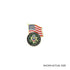 1-5/8 Inch Enameled Gold U.S. Army Symbol and Flag Pin-Brooches & Lapel Pins-Lapel Pin Corner