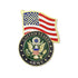 1-5/8 Inch Enameled Gold U.S. Army Symbol and Flag Pin-Brooches & Lapel Pins-Lapel Pin Corner