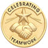 1 Inch Celebrating Teamwork Lapel Pin-Brooches & Lapel Pins-Lapel Pin Corner