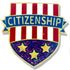 1 Inch Citizenship Enameled Lapel Pin-Brooches & Lapel Pins-Lapel Pin Corner