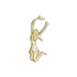 1 Inch Gold Cheerleader Chenille Pin-Brooches & Lapel Pins-Lapel Pin Corner