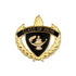 1 Inch Gold "Class of 2020" with Lamp of Learning and Wreaths Enameled Lapel Pin-Brooches & Lapel Pins-Lapel Pin Corner