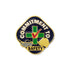 1 Inch Gold Enameled Commitment to Safety Lapel Pin-Brooches & Lapel Pins-Lapel Pin Corner
