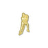 1 Inch Gold Ice Hockey Chenille Pin-Brooches & Lapel Pins-Lapel Pin Corner
