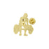 1 Inch Gold Weightlifting Chenille Pin-Brooches & Lapel Pins-Lapel Pin Corner