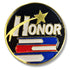 1 Inch Honor with Star Enameled Lapel Pin-Brooches & Lapel Pins-Lapel Pin Corner