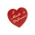 1 Inch I Made a Difference Enameled Heart Lapel Pin-Brooches & Lapel Pins-Lapel Pin Corner