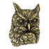 1 Inch Owl Mascot Antique Brass Pin-Brooches & Lapel Pins-Lapel Pin Corner