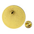 1 Inch Round Die Struck Gold Lapel Pin with Butterfly Clutch Backing-Holds 7/8 Inch Insert-Brooches & Lapel Pins-Lapel Pin Corner