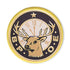 1 Inch Round Die Struck Gold Lapel Pin with Pin Bar Backing-Holds 7/8 Inch Insert-Brooches & Lapel Pins-Lapel Pin Corner
