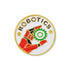 1 Inch Round Gold Enameled Robotics Lapel Pin-Brooches & Lapel Pins-Lapel Pin Corner