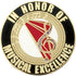 1 Inch Gold "In Honor of Musical Excellence" w/ Music Clef Enameled Lapel Pin - Lapel Pin Corner