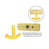 1 x 7/8 Inch Gold Rocker Bar for Lapel Pins-Brooches & Lapel Pins-Lapel Pin Corner